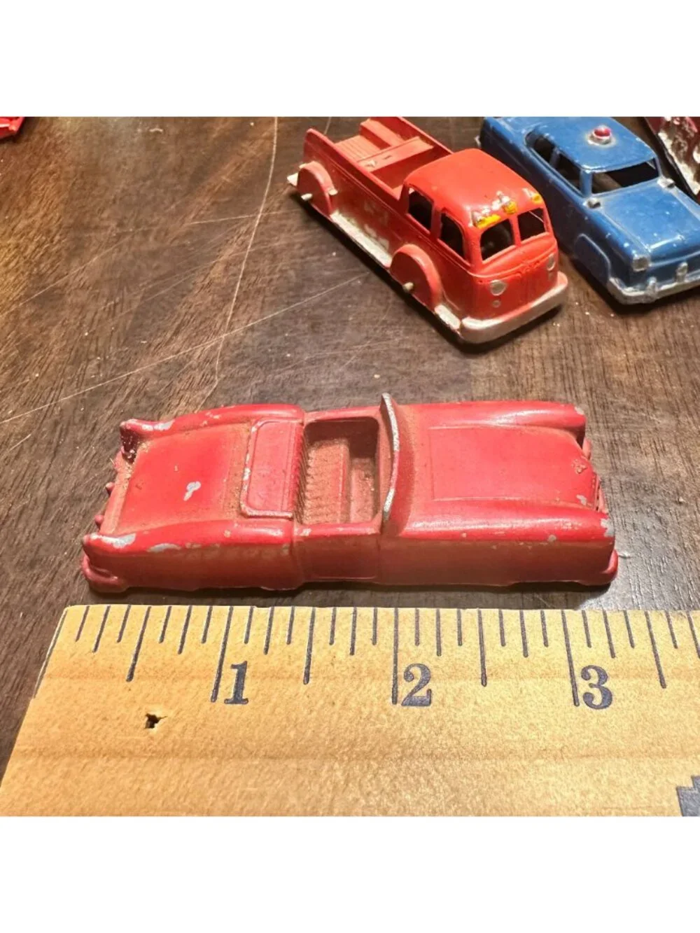 Lot of 5 Vintage Metal Die Cast Vehicles Goodee MidgeToy TootsieToy
